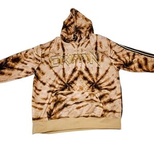 Drippin Tan and‎ Brown Tie-Dye Hoodie